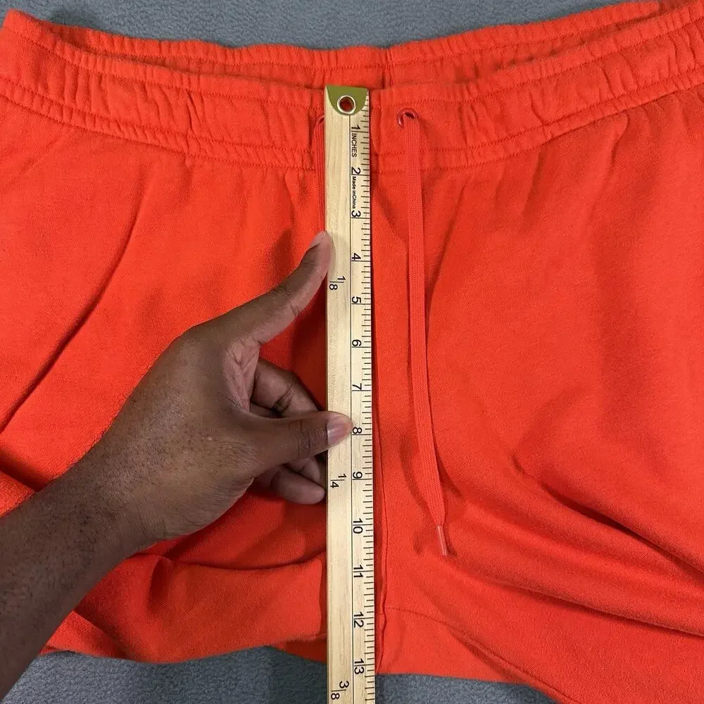 NIKE Women's Sweatpants X-Large Loose Fit Fleece Pants BV4093-673 Orange - Picture 6 of 8